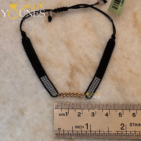 دستبند کارتیر طلا میوکی طوسی مشکی